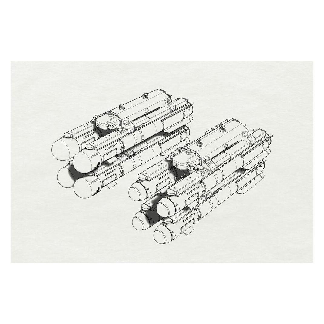 Brengun AGM-114 Hellfire (8pcs 2 racks) (BRL48153)
