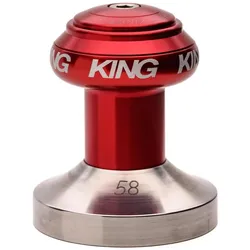 Chris King Espresso Tamper, 58mm, flat, red, Zubehör Kaffeemaschinen, Rot
