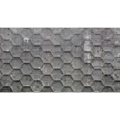 Fototapete ARCHITECTS PAPER "Atelier 47 Honeycomb 2", grau (hellgrau), B:5m L:2,7m, Vlies, Tapeten, 3D Fototapete Grafisch 200 g Vlies Premium Tapete Steinoptik