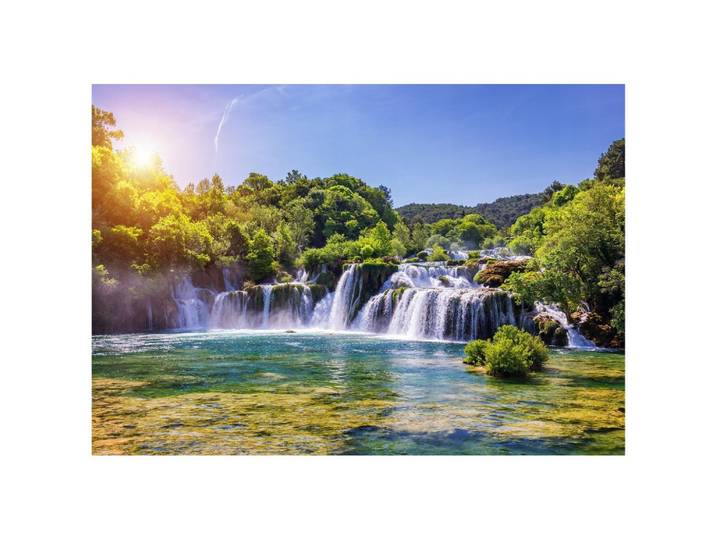 FOTOTAPETE Wasserfall 3D Natur 200x140