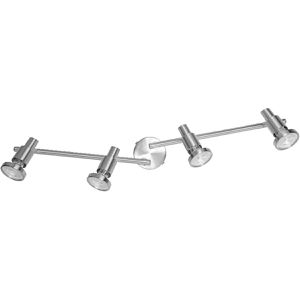 OSRAM Deckenstrahler Spot, silber mit LED, 4-flammig, dreh- und schwenkbar, warmweiß