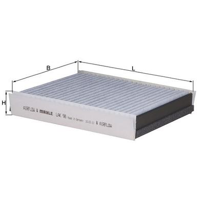 Mahle Filter, Innenraumluft [Hersteller-Nr. LAK96] für Smart