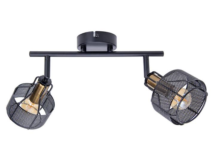 Plafonnier\, métal\, noir\, L 32 cm