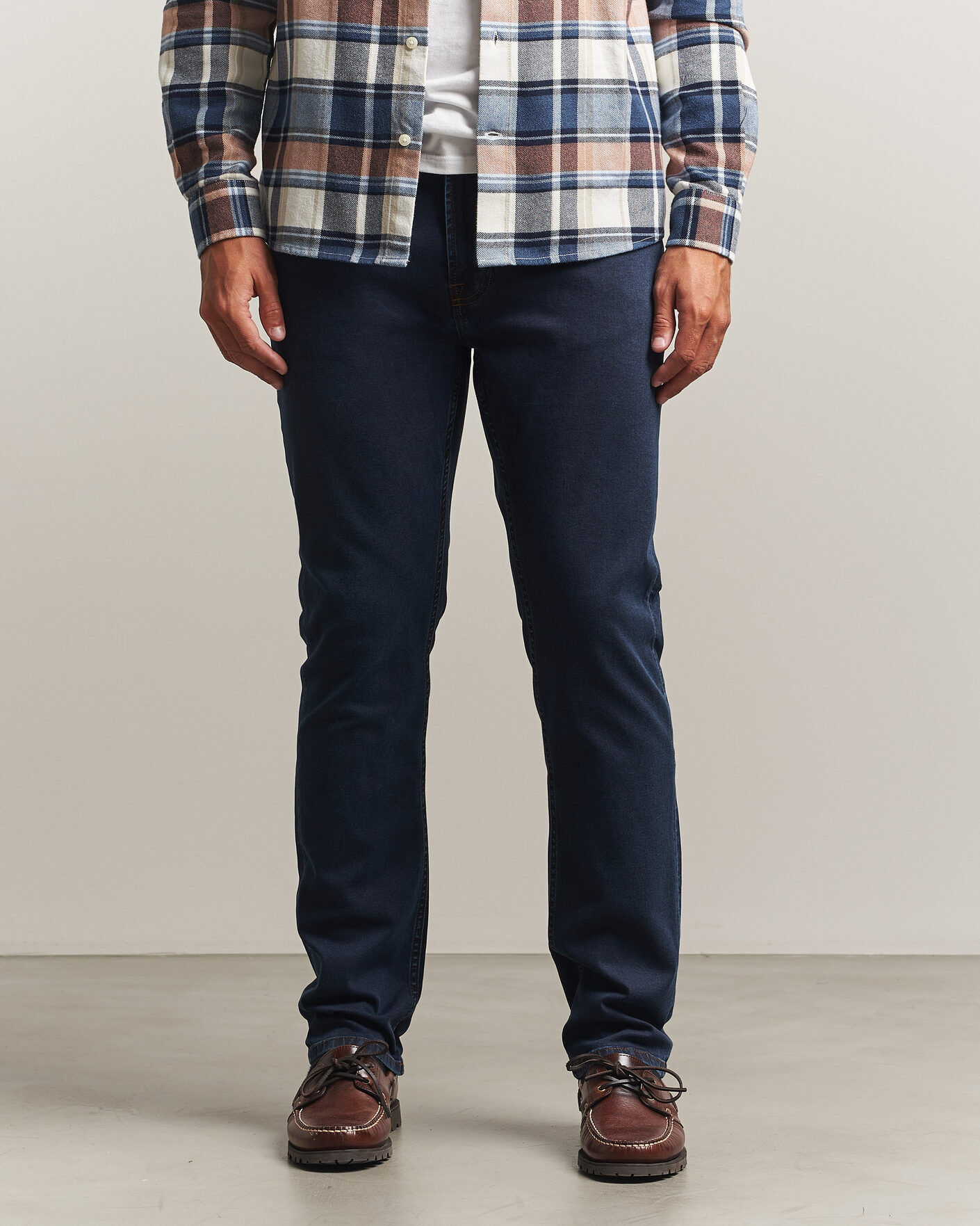 Morris Steve Satin Jeans Rinse Wash men W30L32 Blå