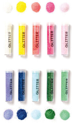 folia Glitter, bunt, 10x 7 g