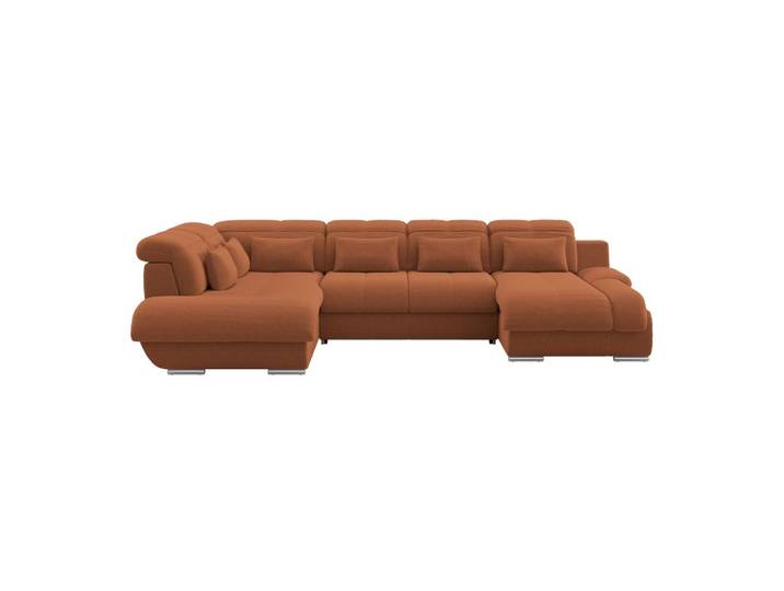 Wohnlandschaft Multi mit Schlaffunktion Terracotta