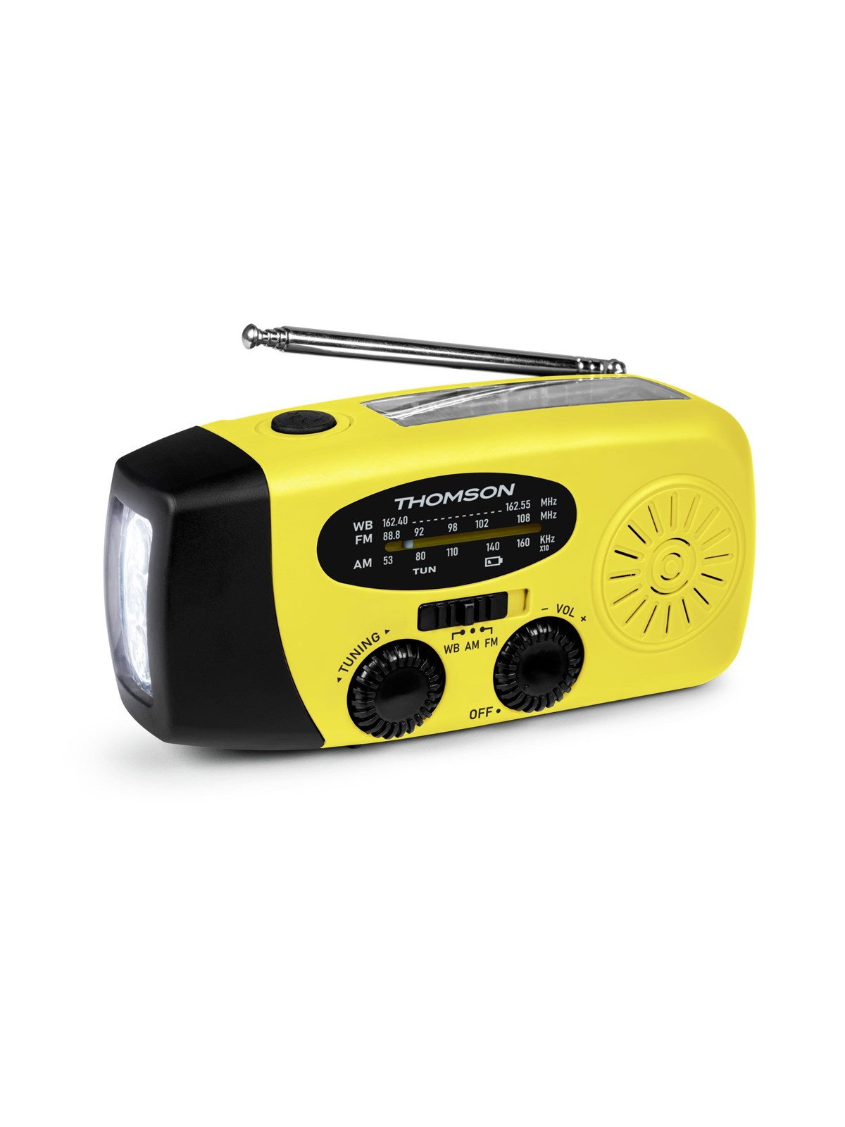 Thomson Emergency Hand Crank Radio - Yellow - AM/FM - Mono - Gelb
