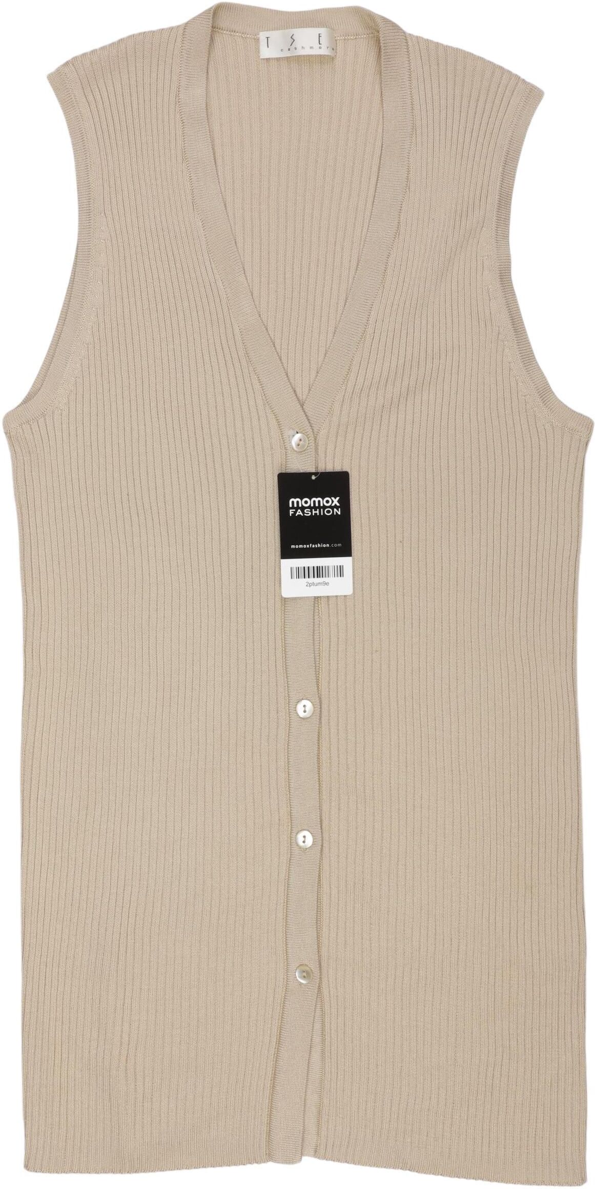 TSE Cashmere Damen Weste, Beige, Gr. L, Seide - Second Hand