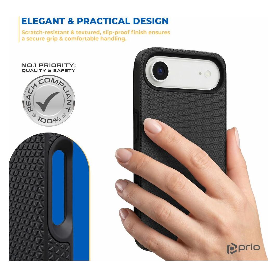 prio Schutzhülle für iPhone 17 Air schwarz (Apple iPhone Air) (PPC-1181)