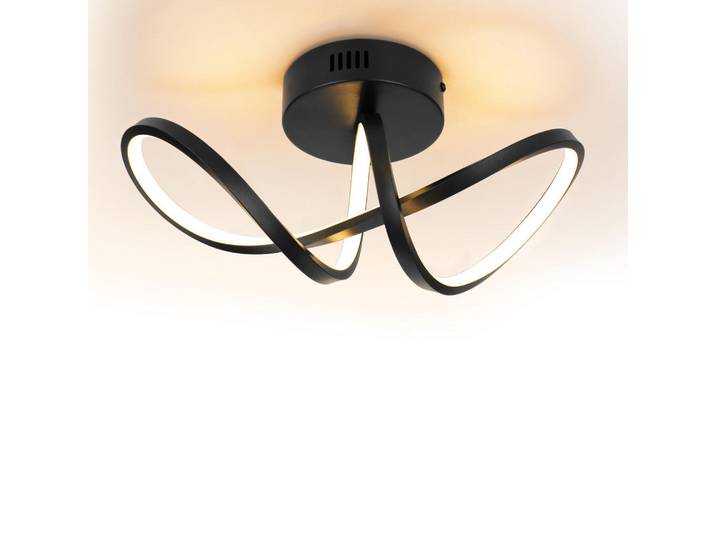 ZMH Led-Deckenleuchte Schildwall 14.5/17.0/34.0 cm, Schwarz, Metall, LED integrated, 14.5x17x34 cm, Lampen & Leuchten, LED Beleuchtung, LED-Deckenleuchten