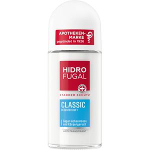 Hidrofugal Antitranspirant Classic, 24h Schutz, unisex, ohne Ethylalkohol, Roller, 50 ml