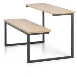 Esszimmergarnitur - Bank mit LOFT-Tisch, Birke