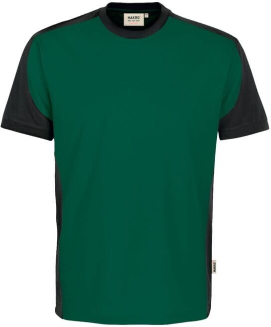 Hakro T-Shirt Contrast Performance, sapin, taille unisexe : S (290-072/S)