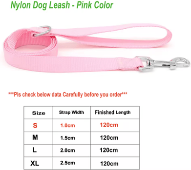 Inspire Picks Adjustable Nylon Pet Collar For Puppies Kittens Dogs & Cats dog Leads Pink s 22 35cm Smaller