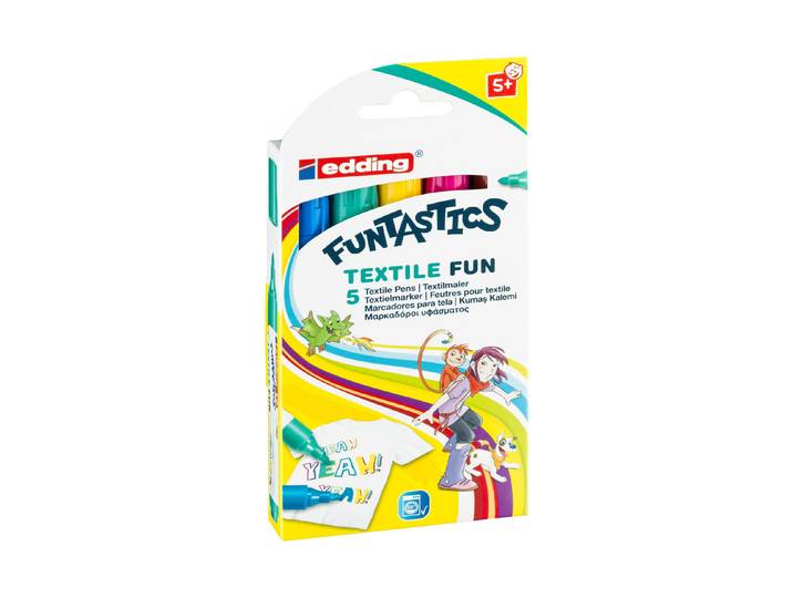edding 17 Funtastics Textilmarker 5 Stück