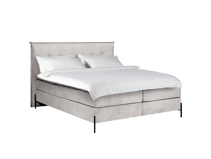 Boxspringbett Temre 160 x 200cm Microfaser Orela Grau