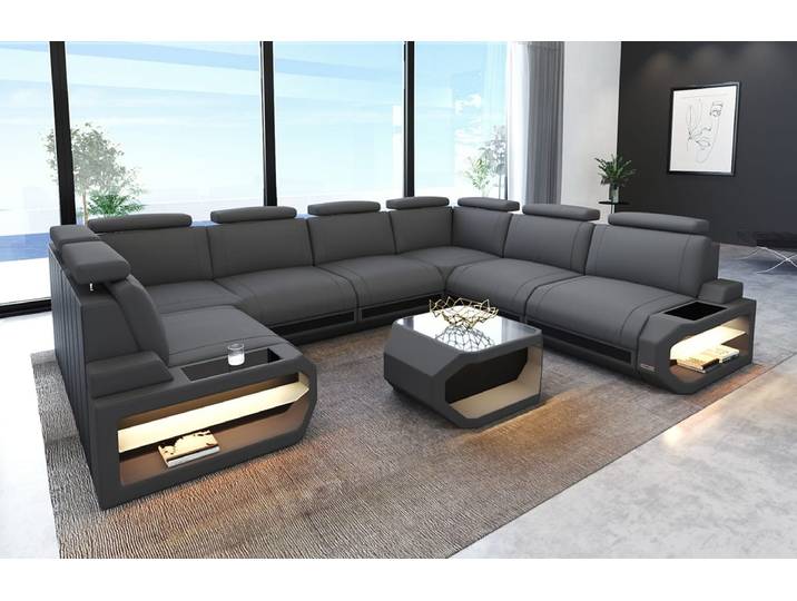 Couchlandschaft Siena U-Form in Stoff