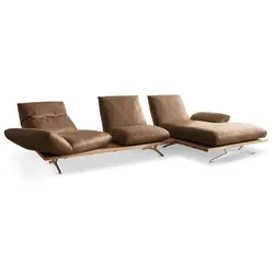 KOINOR Ecksofa Marilyn Mikrofaser Braun