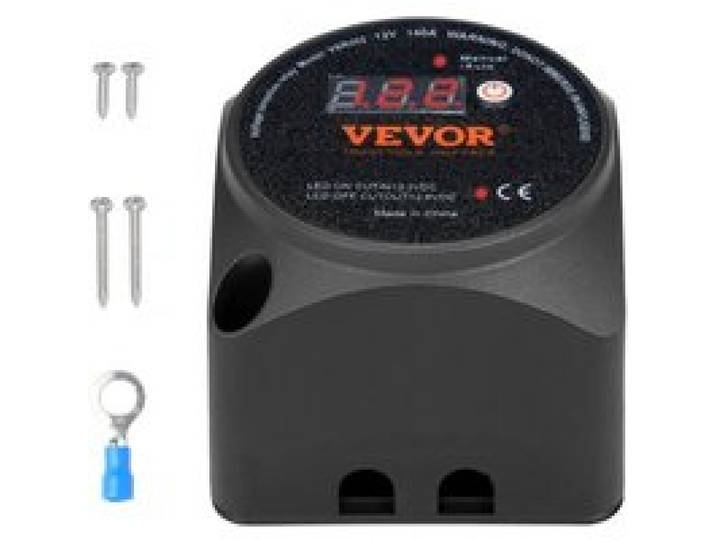 VEVOR Spannungsgesteuertes Trennrelais, 12 V, 140 A, manueller und automatischer Modus, spannungsempfindliches VSR-Relais mit LCD-Bildschirm, für ATV, UTV, Wohnmobil, Geländewagen, LKW, Boot, Yacht
