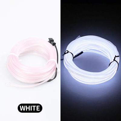 Uplift Picks Car Interior LED Strip Lights USB Ambient EL Wire 5M Flexible Lighting white
