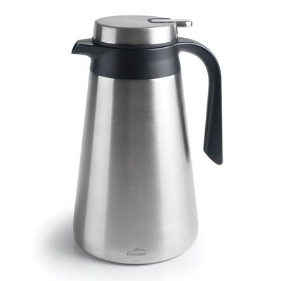 LACOR Thermoskanne Edelstahl 18/10 2,2L Deckel mit Druckknopf 62523