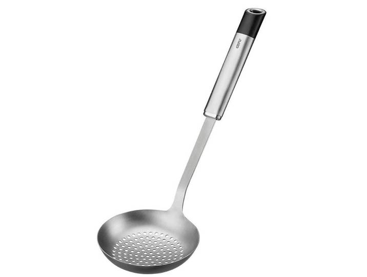 Schöpflöffel GEFU PRIMELINE , silber, B:9,9cm, Edelstahl 18/10, Kunststoff, Kochlöffel, Schöpflöffel, ergonomisch