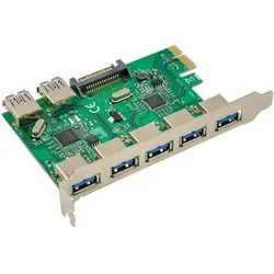 MicroConnect 7 port USB 3.0 PCIe card, Kontrollerkarte