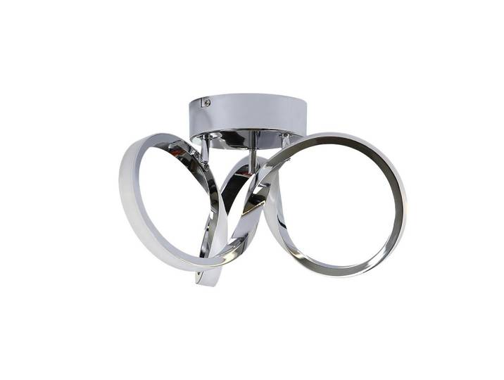ZMH Led-Deckenleuchte Norbert 31/26/20 cm, Grau, Metall, LED integrated, 26x20x31 cm, Lampen & Leuchten, LED Beleuchtung, LED-Deckenleuchten