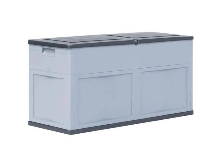 Boîte de Rangement de Jardin - Coffre Stockage Extérieur - Gris - 320 L