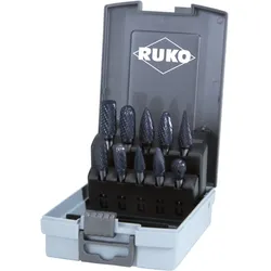 RUKO Hartmetall-Frässtifte-Satz HM TiAlN - 10-tlg. - 116003TCRO