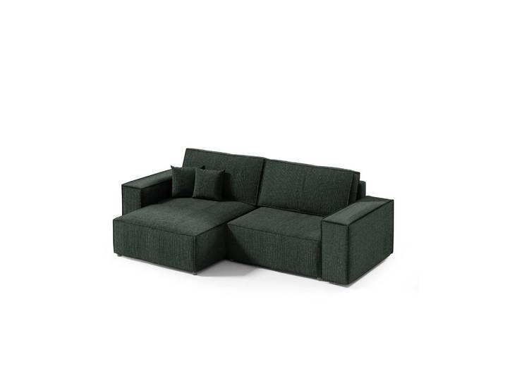 Furnisell Ecksofa mit Schlaffunktion Grüne, seitenverkehrt montierbar, 257x148 cm, Wohnzimmer, Sofas & Couches, Wohnlandschaften, Ecksofas
