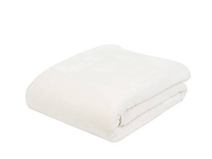 Gözze - Woonkamerdeken, premium kasjmier, knuffeldeken, 500 g/m², 180 x 220 cm, wolwit