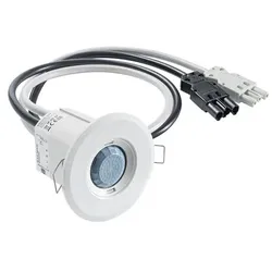 Esylux EP10427879 Decken-Präsenzmelder 360° Unterputz, flache Bauweise, Reichweite ca. Ø 8 m, fernbedienbar, rund weiß, Wieland GST-Stecker