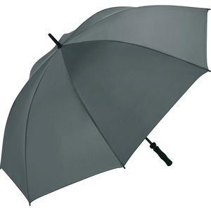 Fare Regenschirm Golf- / Gästeschirm, XXL, grau, windsicher, manuell, Ø 130 cm für 2 Personen, 100 cm, Stockschirm, 100 Stück