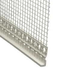 PVC Abschlussprofil 6 mm mit Gewebe, 2,0 m lang - 1 Stück