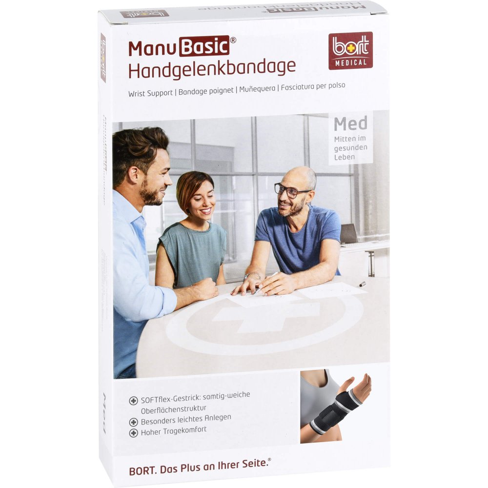 Bort GmbH Bort Manubasic Bandage rechts large schwarz 02759427