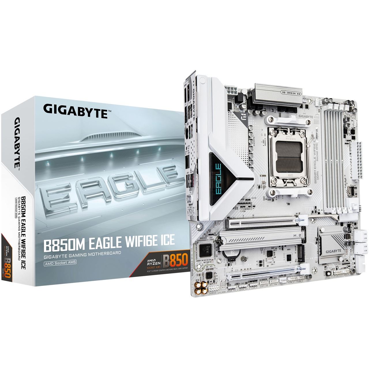 Gigabyte B850M Eagle WIFI6E ICE AMD B850 So.AM5 DDR5 µATX Retail