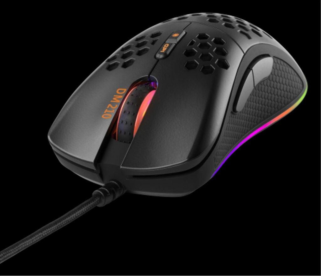 Deltaco GAM-108 DM210 Gaming Maus USB, RGB, zwart