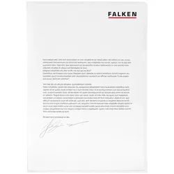 Falken 11297348 Aktenhüllen, A4, PP, Economy, genarbt, farblos, 100er Beutel - transparent - Transparent