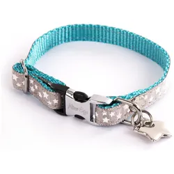 Alter Ego Italy Halsband für Hunde mit Sternen (XS, Hund, Spazieren), Halsband + Leine