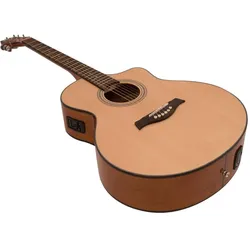 Dimavery STW-50 Westerngitarre, natur (Westerngitarre), Gitarre, Braun