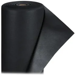 Relaxdays Schwarzes Unkrautvlies 220g/m2 Schwarz