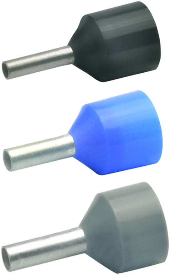 Klauke Aderendhülse 2,5qmm 433/8 aus Kupfer verzinnt mit Querschnitt 2,5mm² und Länge 8mm für Verpressen von Adern, 4338)