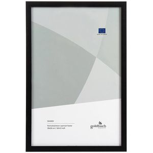 Goldbuch Bilderrahmen Skandi 900899, 20 x 30 cm, Echtglas, Holzrahmen schwarz