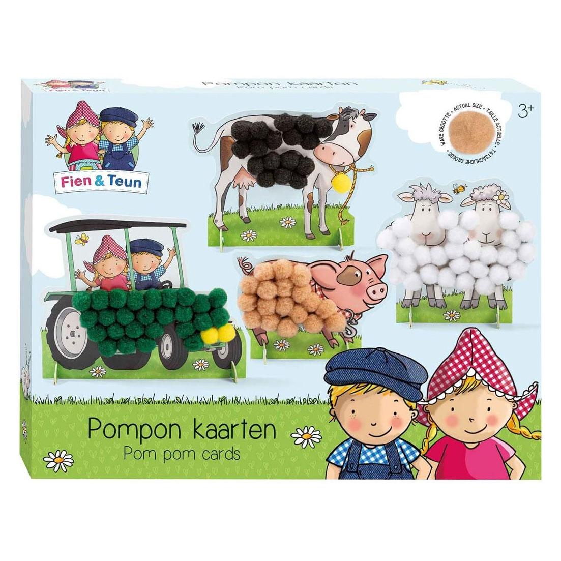 Bambolino Toys Fien En Teun Pompom Aufkleber Bastelset (56455171)