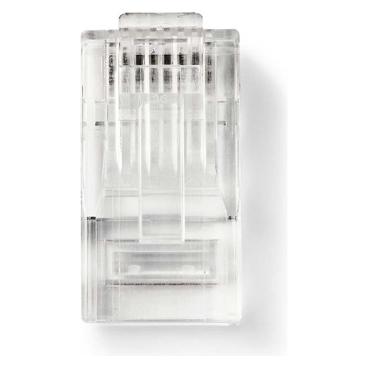 Nedis RJ45-Stecker | Stecker | Stranded UTP CAT6 | Gerade | Vergoldet | 1 Stück | PVC | Transparent (CCGB89305TP)
