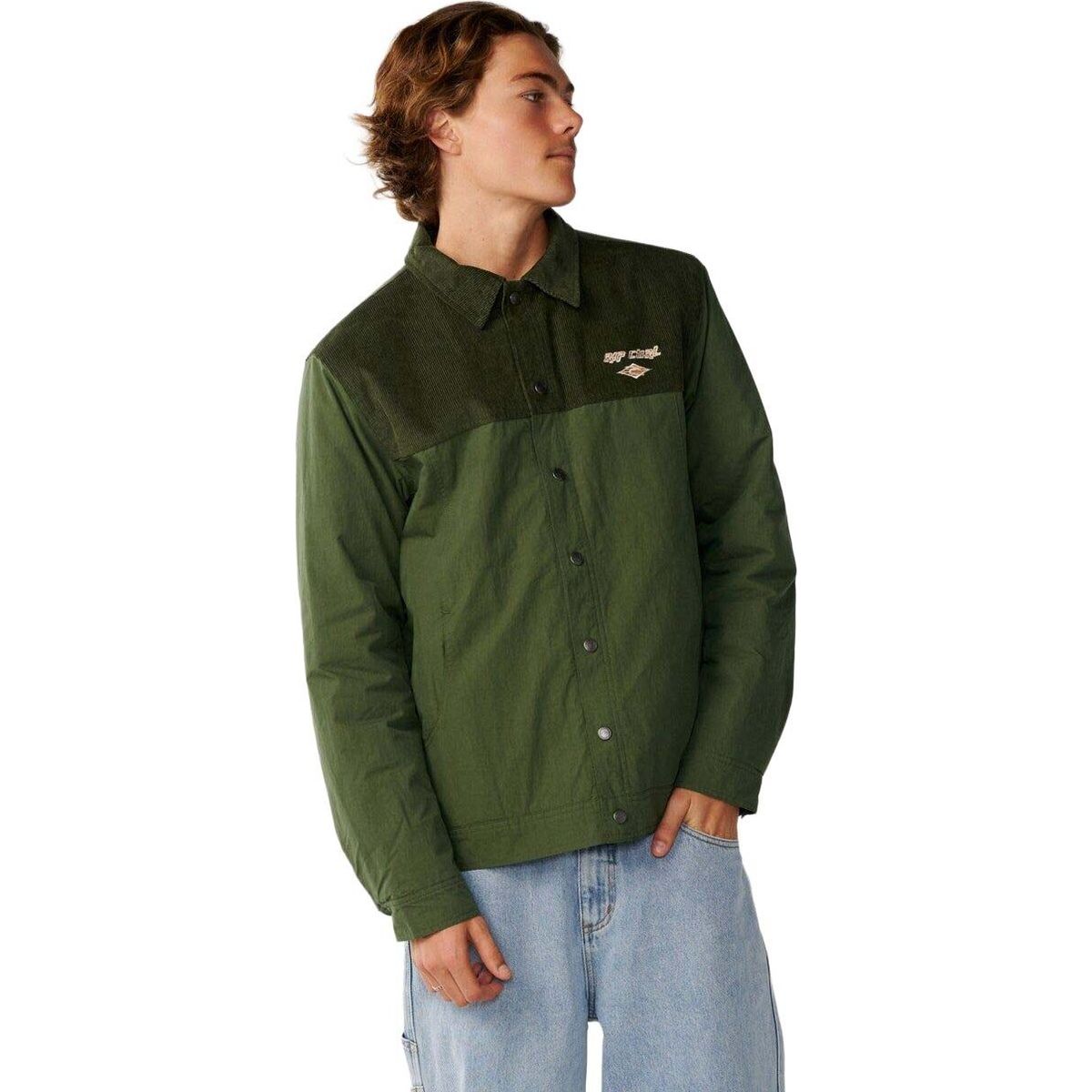RipCurl Classic Surf Cord Puffer Jacke dark olive (9389) S 02AMJA-9389-S