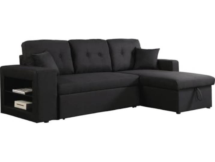 Ecksofa reversibel mit Schlaffunktion Axel - 3-Sitzer - Grau