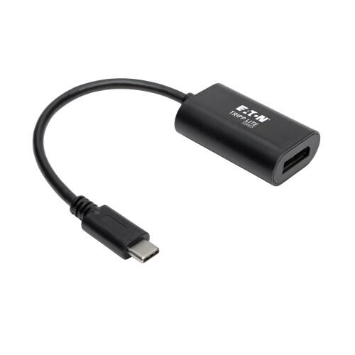 Eaton Tripp Lite Series USB-C zu Displayport 4K 60Hz Adapter, Schwarz U444-06N-DP4K6B