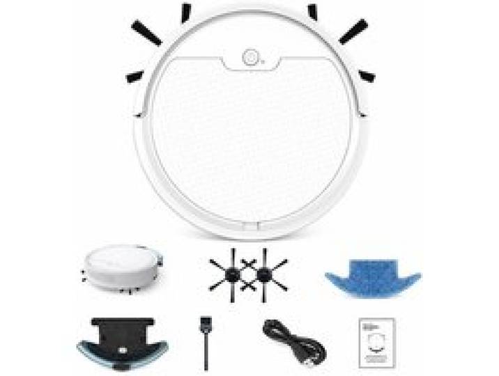 Robot aspirateur 1800pa autonomie 60min nettoyage humide - FAMICAM - et sec 3000mah ultra-plat pour sol dur aspiration puissante